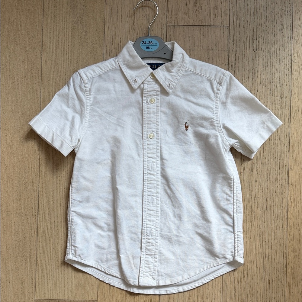 Polo by Ralph Lauren Kids Cream Button Down Shirt